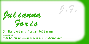 julianna foris business card